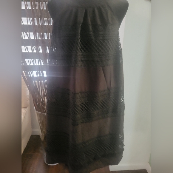 LOFT Tassel Halter Swing Dress in Black Medium New With Tags - Picture 10 of 16